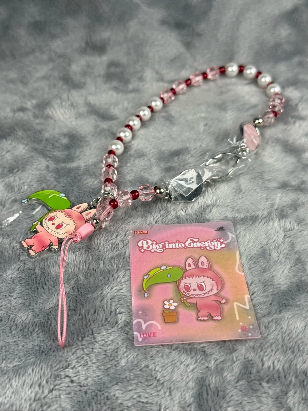 POP MART The Monsters “Big into Energy” Phone Charm Series - LOVE (Labubu)